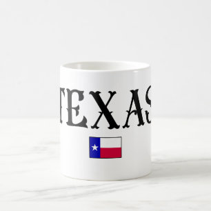 Texas USA State Map Flag Coffee Mug
