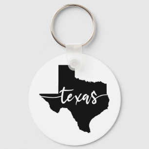 Texas USA State Map Key Ring