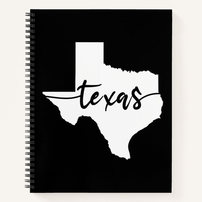 Texas USA State Map Notebook (Front)