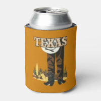 Texas USA Vintage Travel can cooler