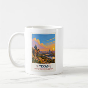 Texas USA – Vintage Travel Mug