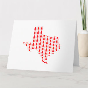 Texas ♥ Valentine's Day Blank Greeting Card