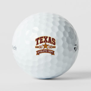 Texas Vintage Athletic Dept Golf Balls