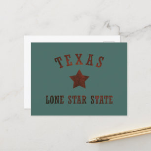 Texas vintage the lone star state holiday postcard