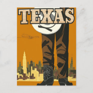 TEXAS vintage travel Postcard