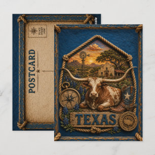 Texas Vintage Travel Postcard