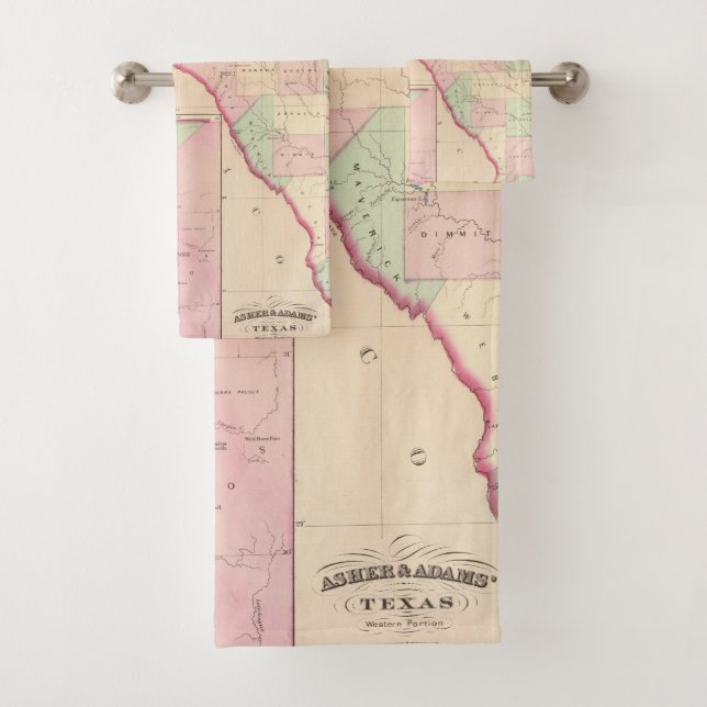 Texas W portion Bath Towel Set (Insitu)