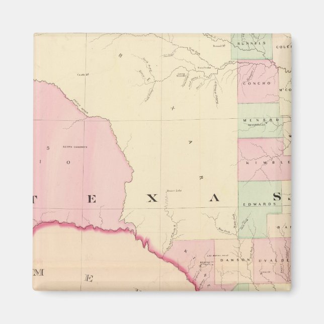 Texas W portion Magnet (Front)