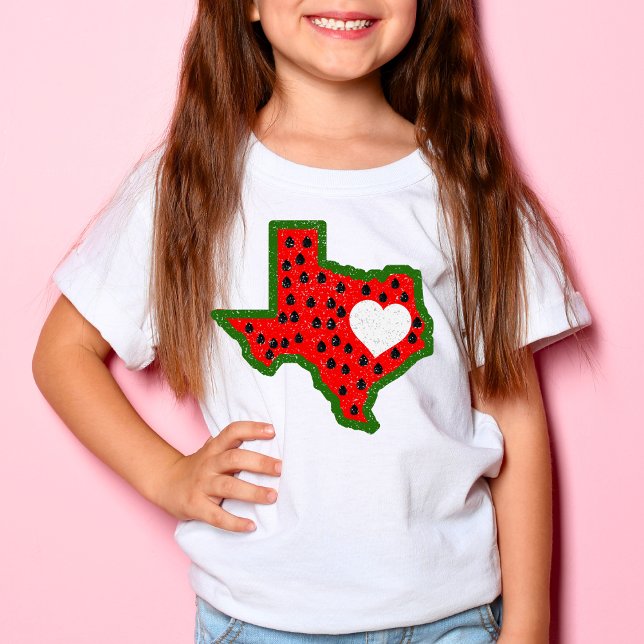Texas Watermelon Map summer design T-Shirt (Creator Uploaded)