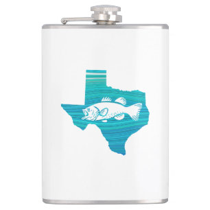 Texas Wave Fishing Hip Flask