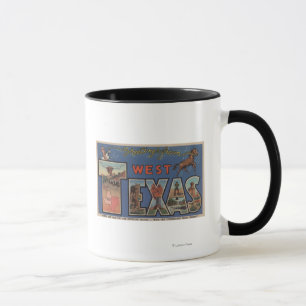 Texas (Western)Large Letter Scenes Mug