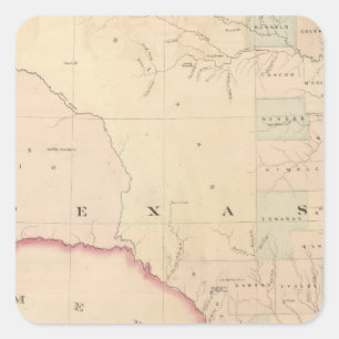 Texas, Western Portion Square Sticker