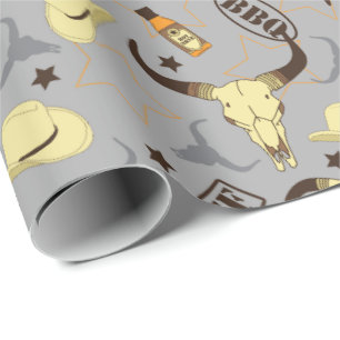 Texas Western Ranch BBQ Hot Sauce and Longhorns Wrapping Paper