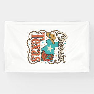 Texas Western Vintage Cowgirl Graphic T-Shirt Desi Banner