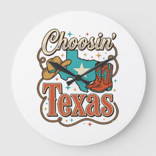 Texas Western Vintage Cowgirl Graphic T-Shirt Desi Large Clock