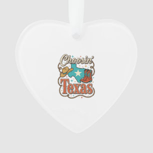 Texas Western Vintage Cowgirl Graphic T-Shirt Desi Ornament