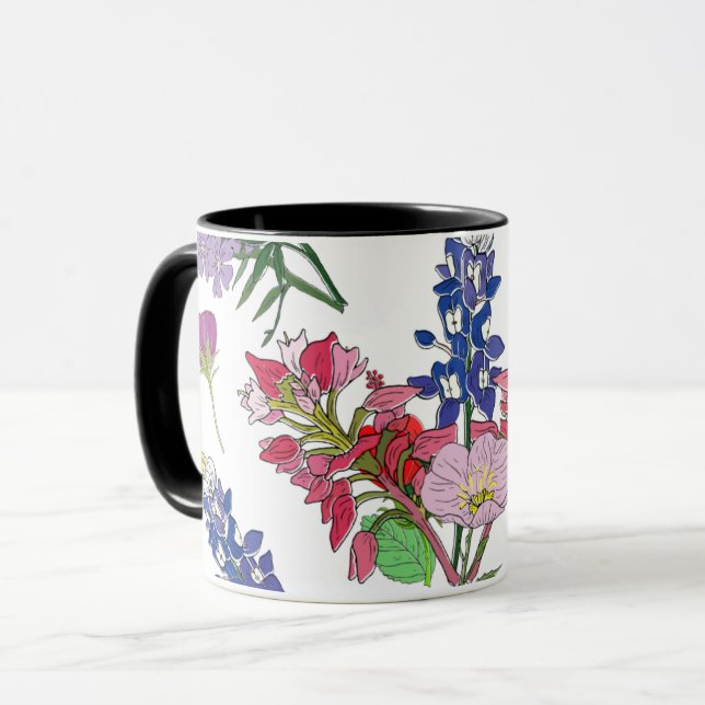 Texas Wildflowers Mug (Front Left)
