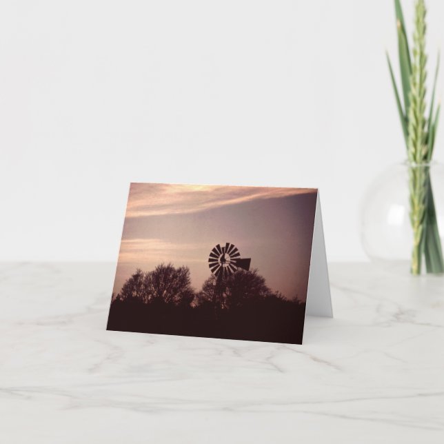 Texas Windmill Notecard #2 (Front)