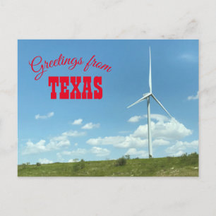 Texas Windmill Postcsrd Postcard