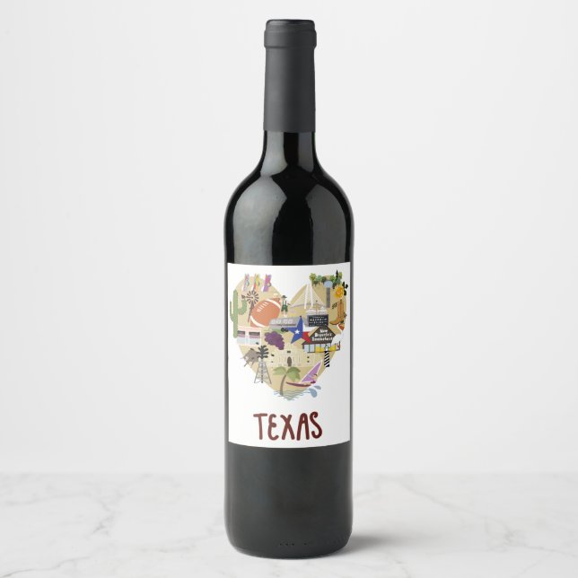 Texas Wine Lavel Wine Label (Front)