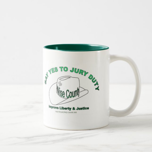 Texas Wise County Mug Say Yes To Jury Duty (Right)