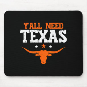 Texas Women Kids Men Boys Girls Youth Teen Mouse Pad