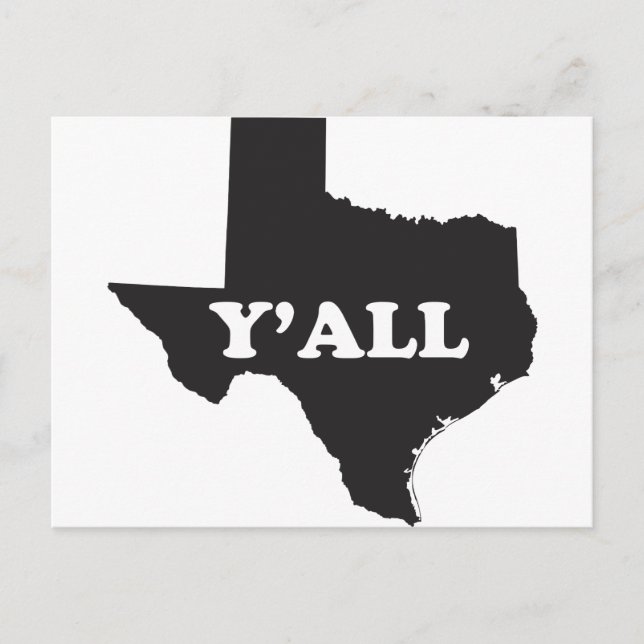 Texas Yall Postcard (Front)
