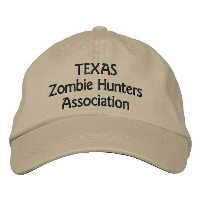 Texas Zombie Hunters Association Embroidered Hat (Front)