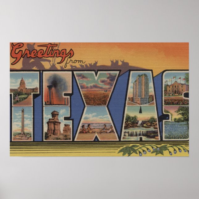 TexasLarge Letter Scenes 2 Poster (Front)