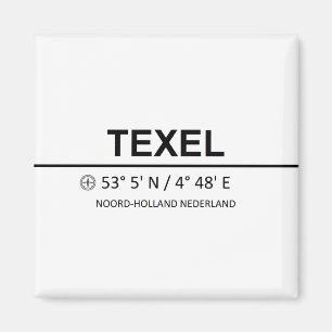 Texel Coordinates - Texel Coordinaten Magnet