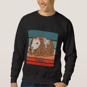 Texel Guinea Pig guinea pig art curly-haired guine Sweatshirt