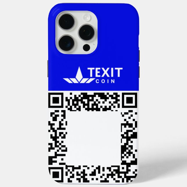 Texit Coin QR Code  Case-Mate iPhone Case (Back)