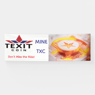 TeXit Coin Rocket Ship Mine TXC  Banner