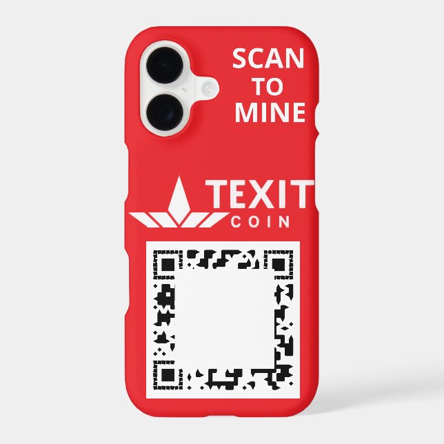 "TeXit Coin Samsung Red QR Code with logo Galaxy S21+ Case (Back)