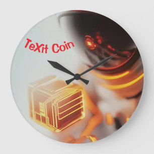 TeXit Coin Time Large Clock