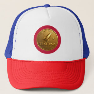 TexitCoin Official Logo On Back Coin on Front Trucker Hat