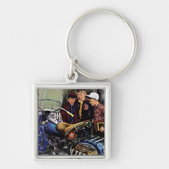 Tex's Motorcycle Key Ring (Front)