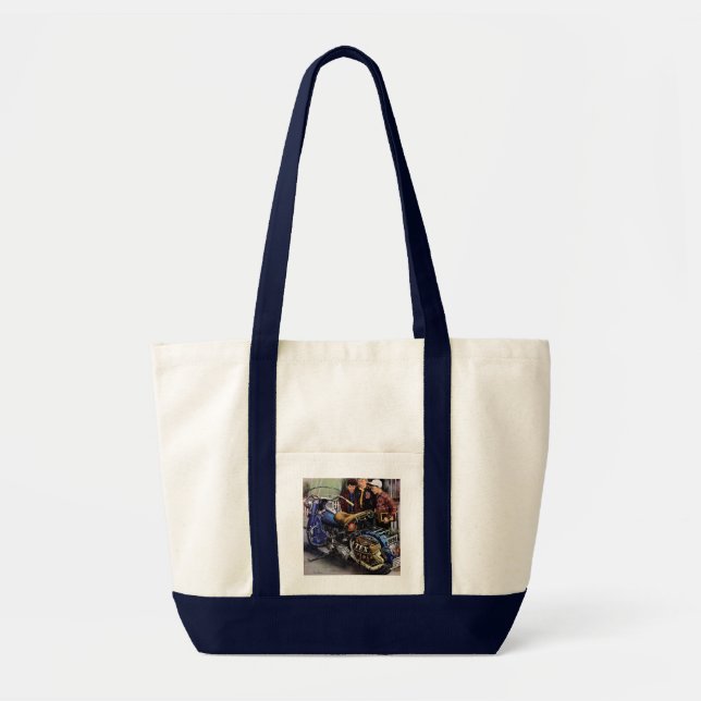 Tex's Motorcycle Tote Bag (Front)