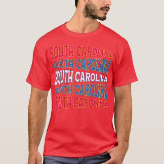 TEXT ART USA SOUTH CAROLINA T-Shirt