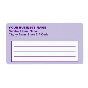 Text Based Monochrome Purple Business Shipping