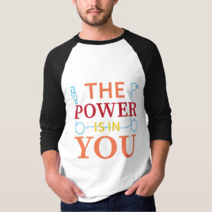 Text-Based power cord custom typography T-Shirt