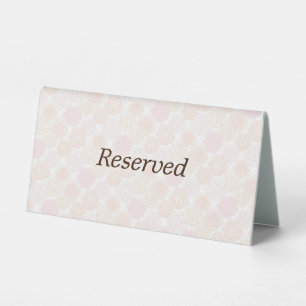 Text Custom Rose (Ivory) Pedestal Sign