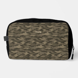 Text Customization Camo Sepia Dopp Kit