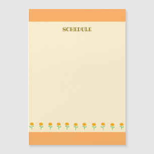 Text Customization Marie Gold Orange Magnet Card
