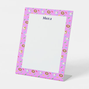 Text Customization SWEETS Pink Pedestal Sign