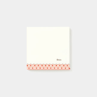 Text Customize Strawberry Check Orange Post-it Notes