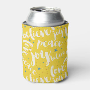 Text Design- Joy Love Peace Believe Can Cooler