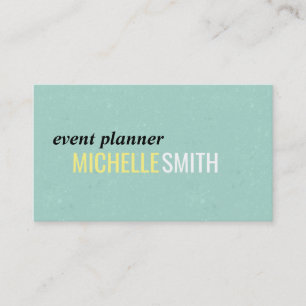 Text Design // Mint Business Card