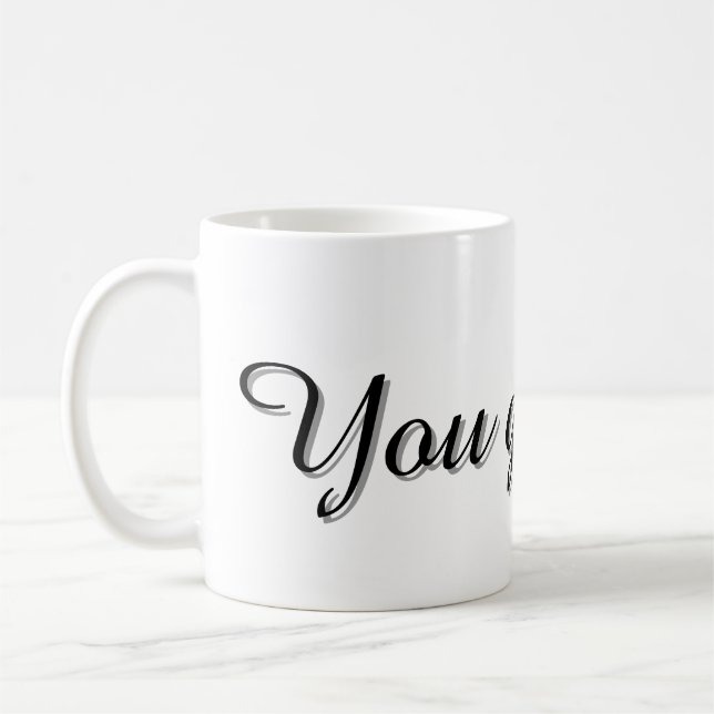 Text Design Mug (Left)
