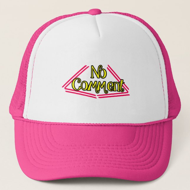 Text design on a pink cap (Front)